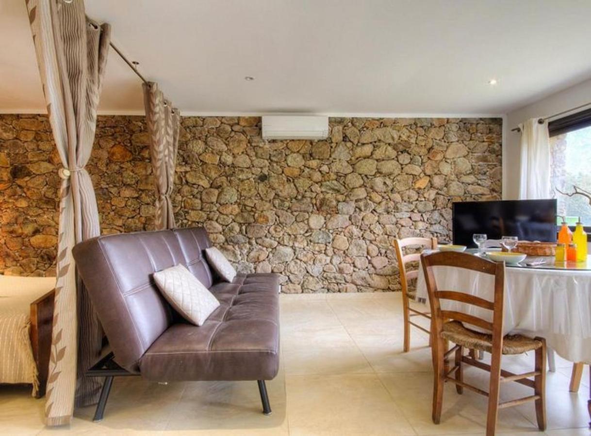 Studio Confortable Avec Vue Sur La Montagne A Moltifao 30M² Jardin Exterior foto